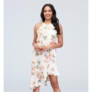 NWOT David’s Bridal asymmetrical dress